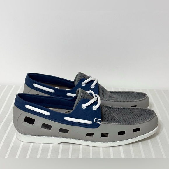 Wembley Boat Water Shoes Slip On Rubber Mesh Lace Up Casual Mens Large (10-11) - Picture 2 of 14